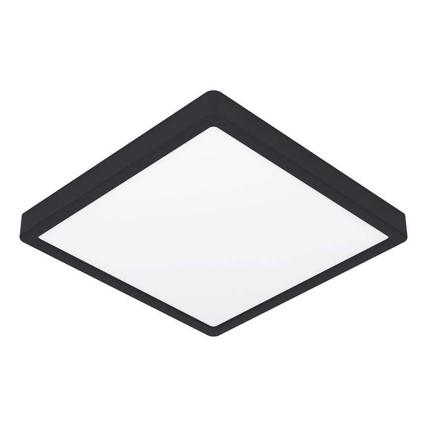 Eglo - Plafonnier LED RGBW dimmable pour salle de bains, 17,8 W / 230 V, 2700–6500 K, Ø 39,9 cm, IP44, noir