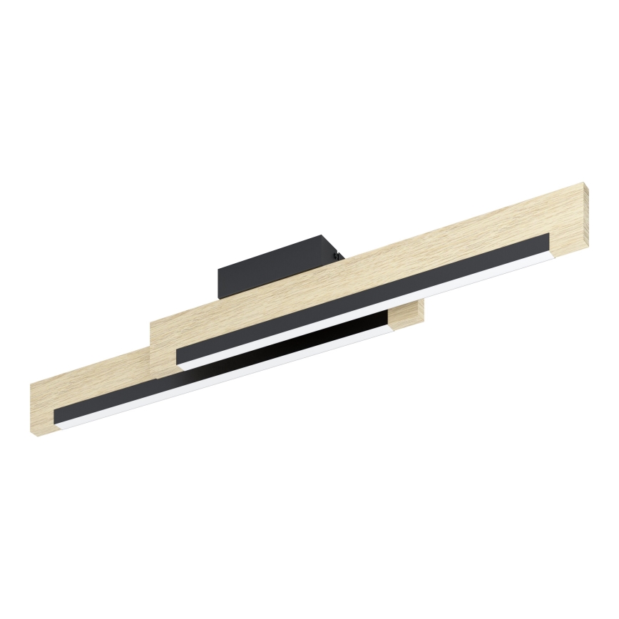 Eglo - Plafonnier à intensité variable 2xLED/10W/230V 3000K noir/beige