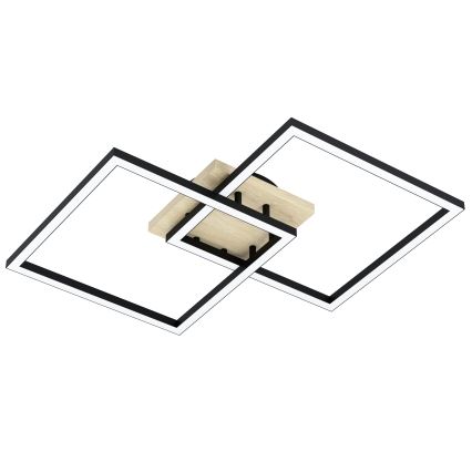 Eglo - Plafonnier à intensité variable 4xLED/32W/230V 2700-6500K marron/noir