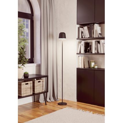 Eglo - Lampadaire extérieur à intensité variable et rechargeable LED/4,3W/5V 2400/3000/4000K IP54 noir