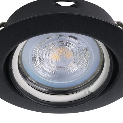 Eglo - LOT 3x Spot encastrable 1xGU10/4W/230V noir
