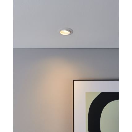 Eglo - LOT 3x Spot encastrable 1xGU10/4W/230V blanc