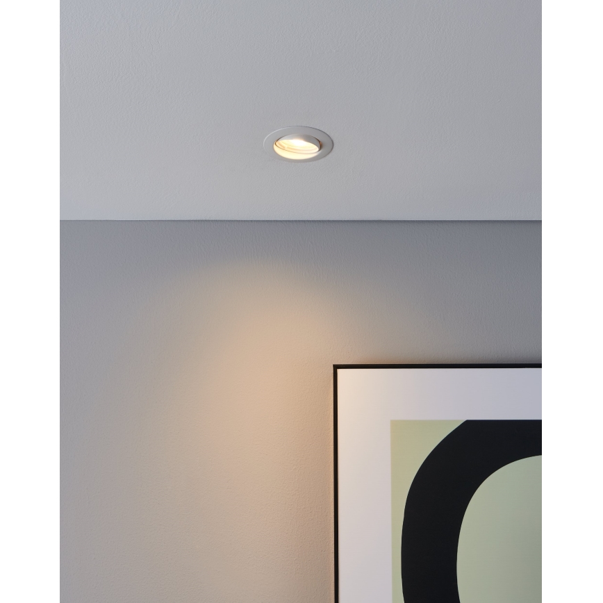 Eglo - LOT 3x Spot encastrable 1xGU10/4W/230V blanc