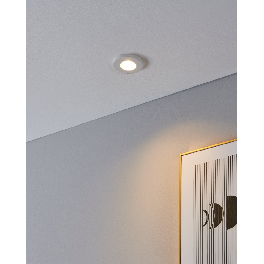 Eglo - LOT 3xLED Spot encastrable salle de bain 1xGU10/4W/230V IP44 blanc
