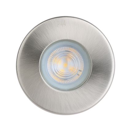 Eglo - LOT 3xLED Spot encastrable salle de bain 1xGU10/4W/230V IP44 chrome mat