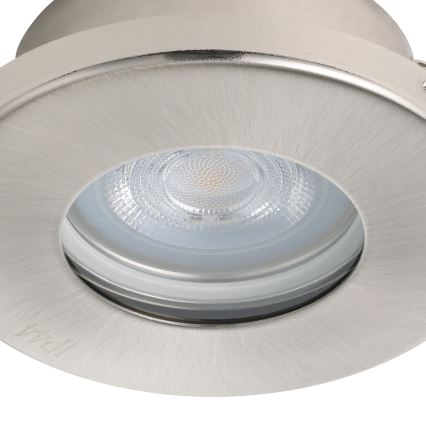 Eglo - LOT 3xLED Spot encastrable salle de bain 1xGU10/4W/230V IP44 chrome mat