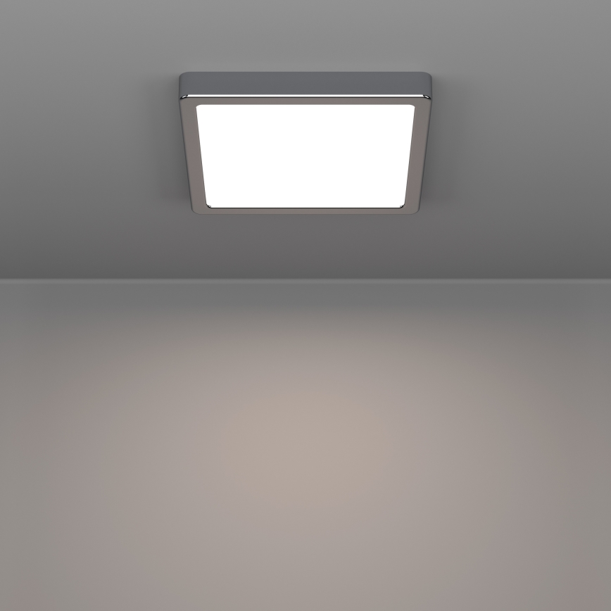 Eglo - Plafonnier LED de salle de bains LED/10,5W/230V 2700/4000/6500K 22x22 cm IP44 chrome brillant