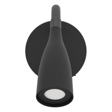 Eglo - Lampe murale LED flexible LED/3,8W/230V noire