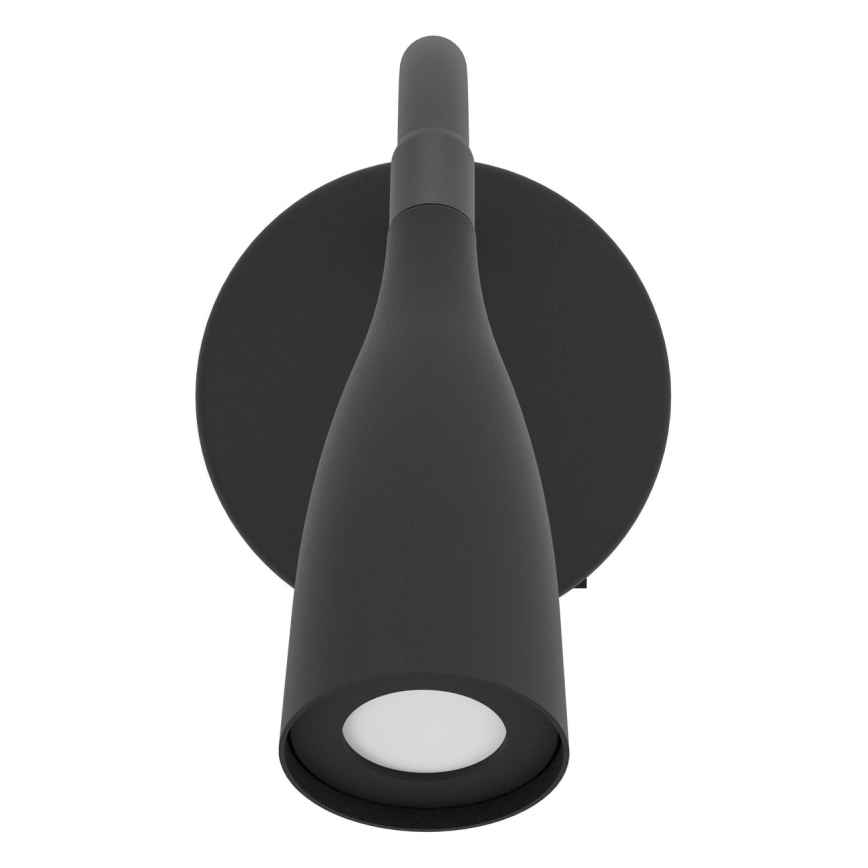 Eglo - Lampe murale LED flexible LED/3,8W/230V noire