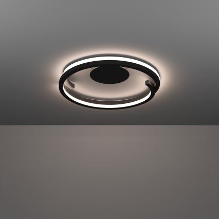 Eglo - Plafonnier LED dimmable 2xLED/20W/230V 2700-6500K Ø 48 cm noir + télécommande