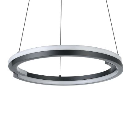 Eglo - Suspension LED dimmable sur câble 2xLED/20W/230V 2700-6500K Ø 48 cm noir + télécommande
