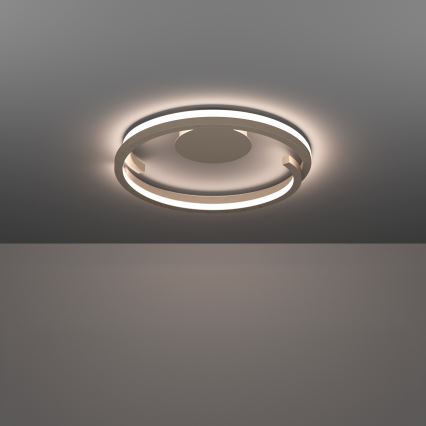 Eglo - Plafonnier LED dimmable 2xLED/20W/230V 2700–6500K Ø 48 cm beige + télécommande