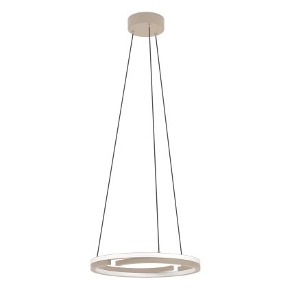 Eglo - Suspension LED dimmable sur câble 2xLED/20W/230V 2700-6500K Ø 48 cm beige + télécommande