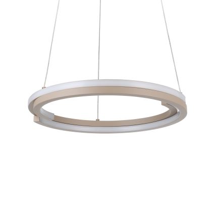 Eglo - Suspension LED dimmable sur câble 2xLED/20W/230V 2700-6500K Ø 48 cm beige + télécommande