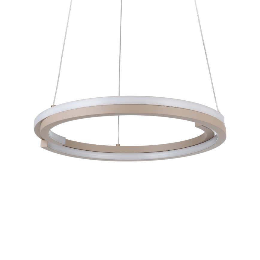 Eglo - Suspension LED dimmable sur câble 2xLED/20W/230V 2700-6500K Ø 48 cm beige + télécommande