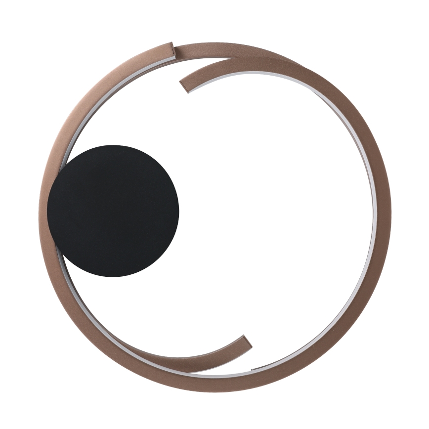 Eglo - Plafonnier LED dimmable 2xLED/20W/230V 2700-6500K Ø 48 cm bronze + télécommande