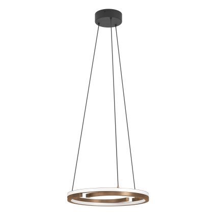 Eglo - Suspension LED dimmable sur câble 2xLED/20W/230V 2700-6500K Ø 48 cm bronze + télécommande