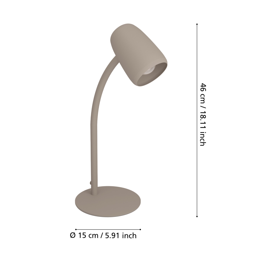 Eglo - Lampe de table 1xE14/18W/230V crème