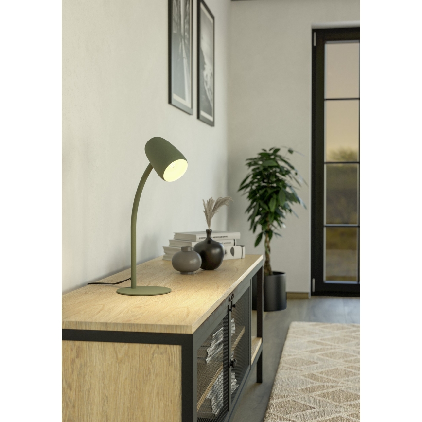 Eglo - Lampe de table 1xE14/18W/230V verte