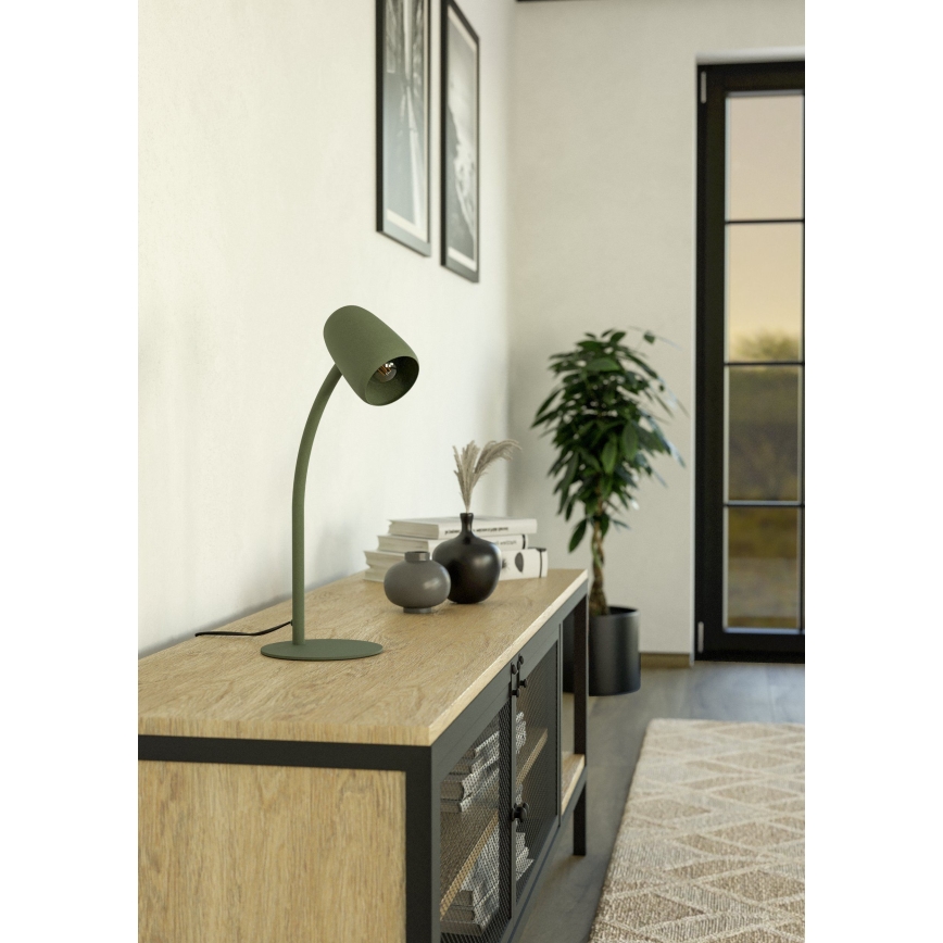 Eglo - Lampe de table 1xE14/18W/230V verte