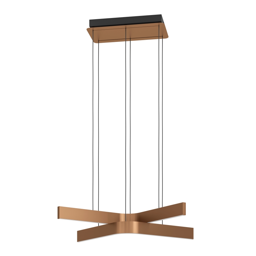 Eglo - Suspension LED RGBW dimmable sur câble 2xLED/18W/230V cuivré/noir