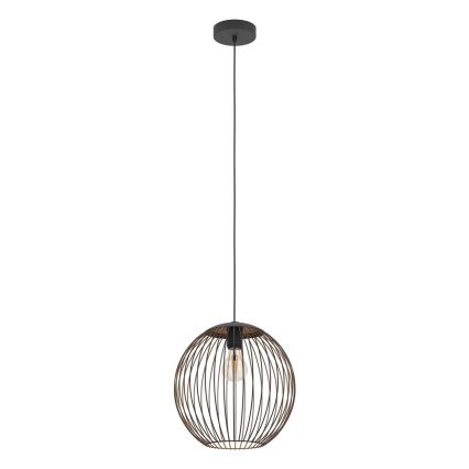 Eglo - Suspension sur câble 1xE27/60W/230V noire