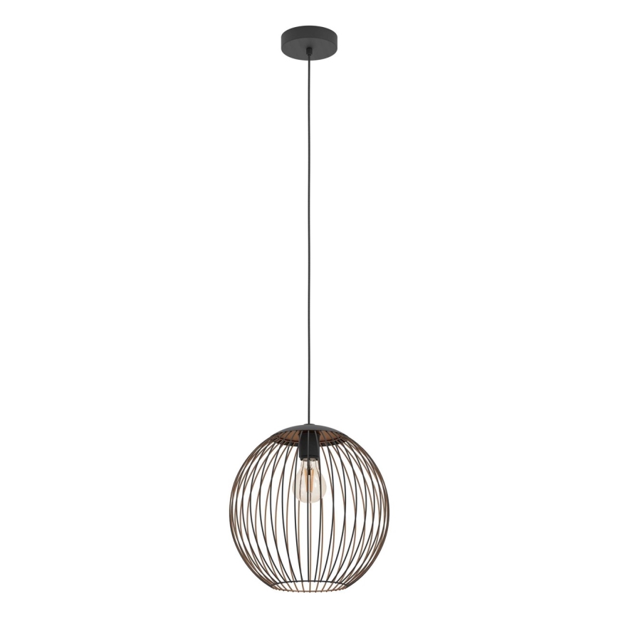 Eglo - Suspension sur câble 1xE27/60W/230V noire