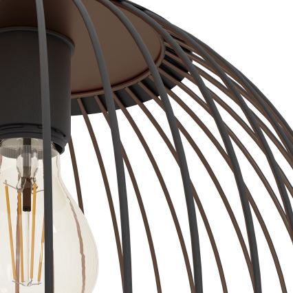 Eglo - Suspension sur câble 1xE27/60W/230V noire