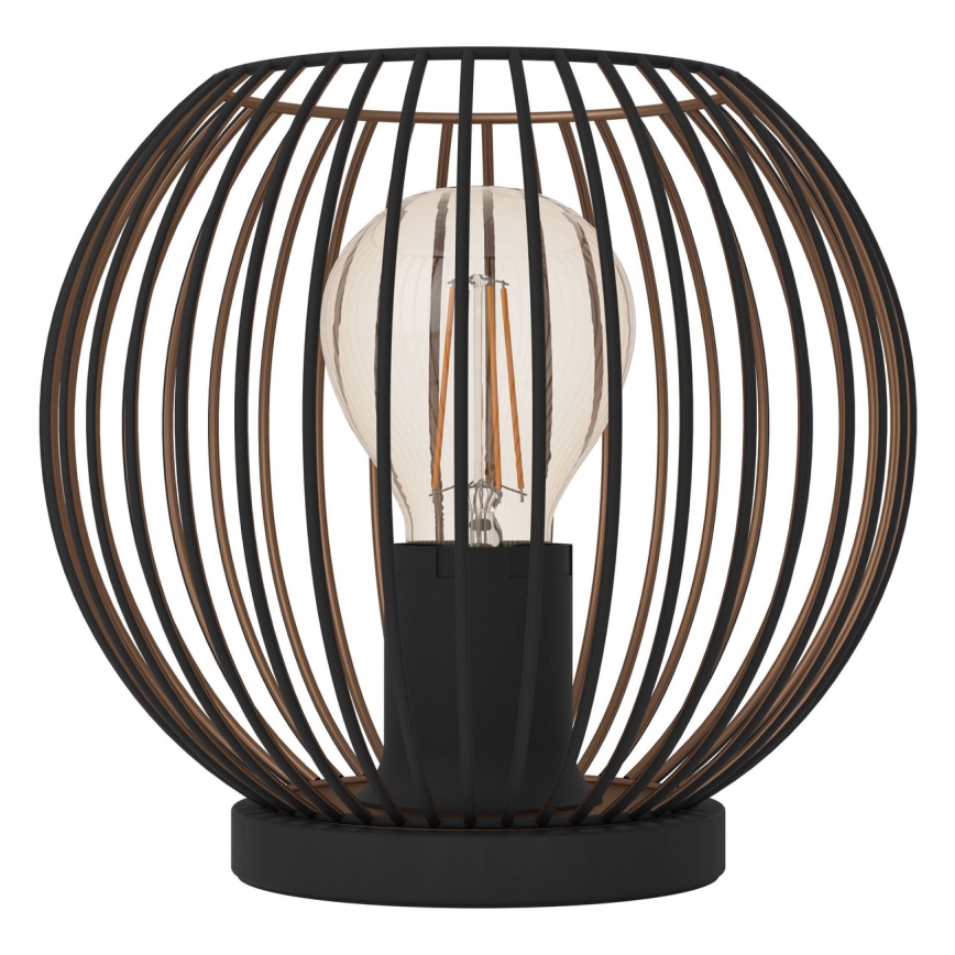 Eglo - Lampe de table 1xE27/60W/230V noire