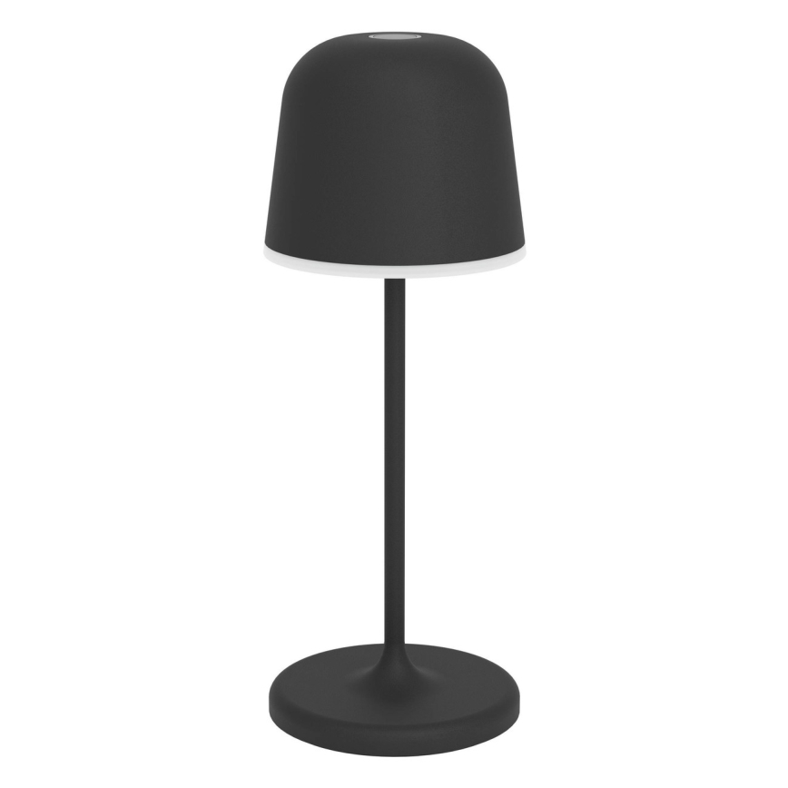 Eglo - Lampe de table extérieure LED, rechargeable, tactile et dimmable 1,8W/5V 2500/3000/4000K 2500 mAh IP54 noire