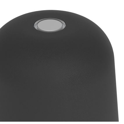 Eglo - Lampe de table extérieure LED, rechargeable, tactile et dimmable 1,8W/5V 2500/3000/4000K 2500 mAh IP54 noire