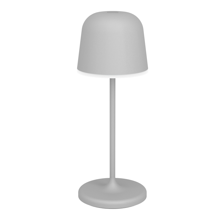Eglo - Lampe de table d'extérieur LED tactile dimmable et rechargeable, 1,8 W / 5 V, 2500/3000/4000 K, 2500 mAh, IP54, gris