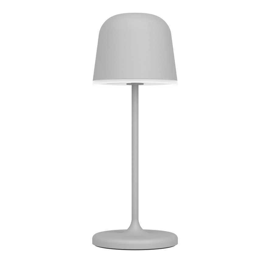 Eglo - Lampe de table d'extérieur LED tactile dimmable et rechargeable, 1,8 W / 5 V, 2500/3000/4000 K, 2500 mAh, IP54, gris