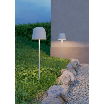 Eglo - Lampe de table d'extérieur LED tactile dimmable et rechargeable, 1,8 W / 5 V, 2500/3000/4000 K, 2500 mAh, IP54, gris