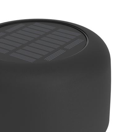 Eglo - Lampe de table tactile LED solaire rechargeable LED/2,8W/3,7V 1800 mAh IP44 noire
