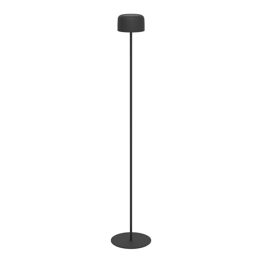 Eglo - Lampadaire solaire LED tactile rechargeable 2,8 W / 3,7 V, 1800 mAh, IP44, noir