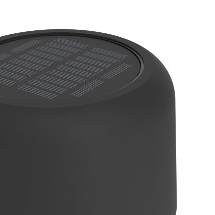 Eglo - Lampadaire LED solaire rechargeable à commande tactile LED/2,8W/3,7V 1800 mAh IP44 noir