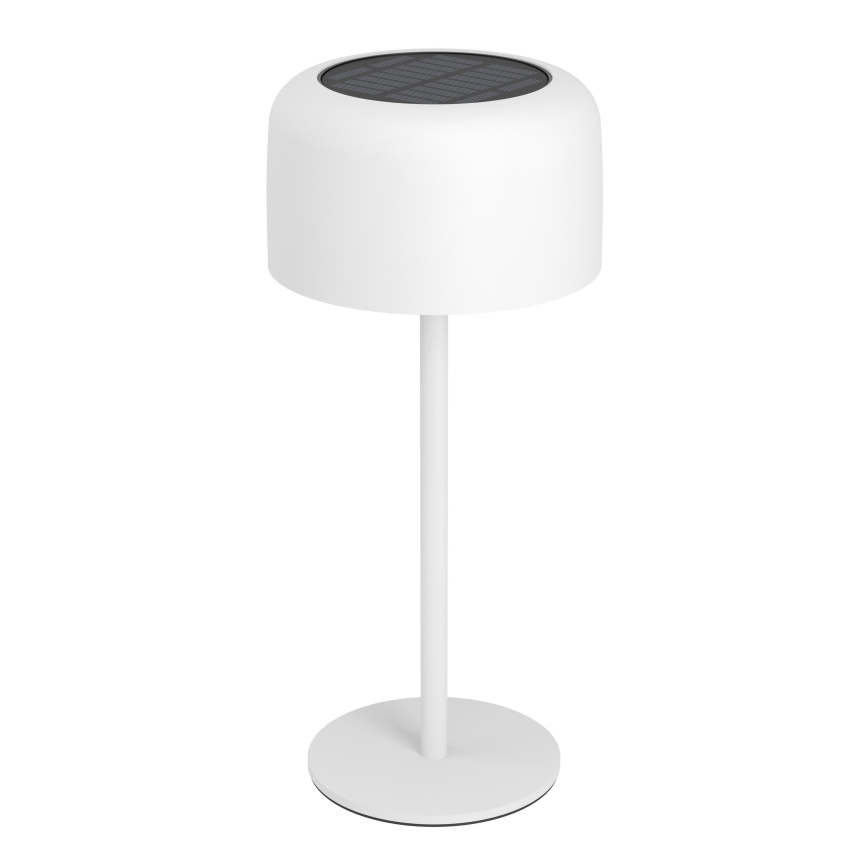 Eglo - Lampe de table solaire tactile LED rechargeable, 2,8 W / 3,7 V, 1800 mAh, IP44, blanche