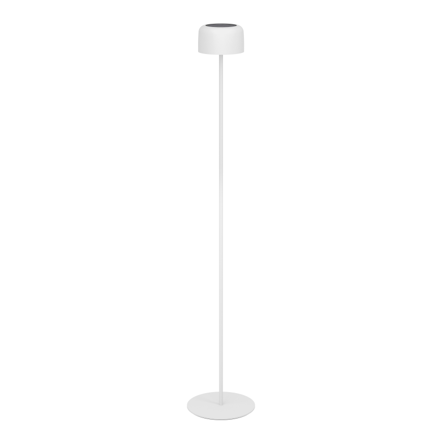 Eglo - Lampadaire tactile solaire à LED rechargeable LED/2,8W/3,7V 1800 mAh IP44 blanc