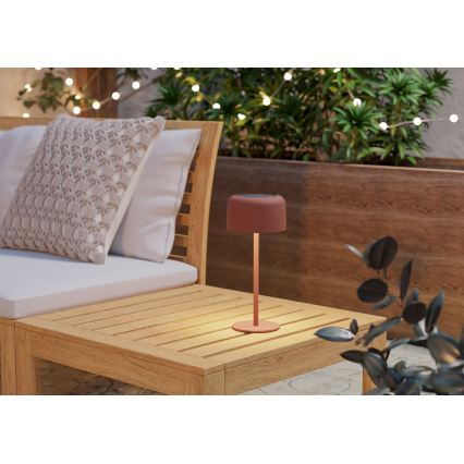 Eglo - Lampe de table solaire LED tactile rechargeable LED/2,8W/3,7V 1800 mAh IP44 orange