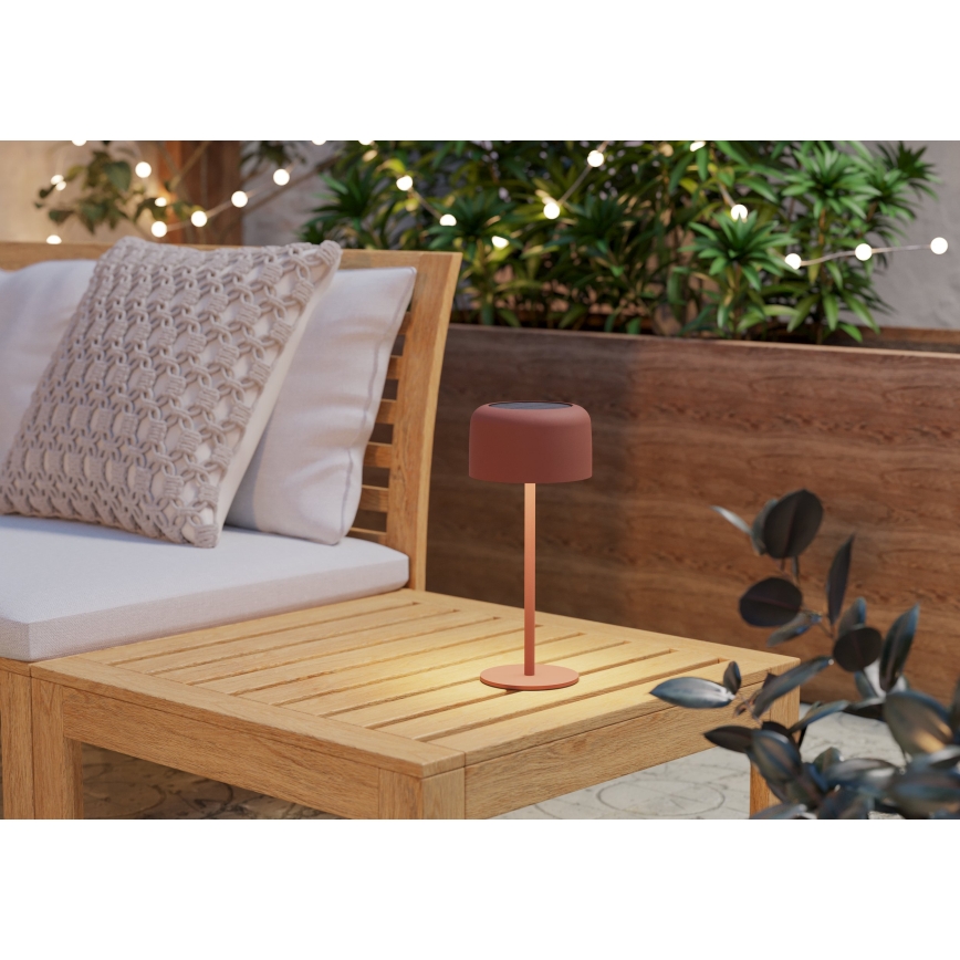 Eglo - Lampe de table solaire LED tactile rechargeable LED/2,8W/3,7V 1800 mAh IP44 orange