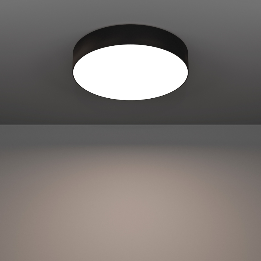 Eglo - Plafonnier LED RGBW dimmable 15W/230V 2700-6500K Ø 39 cm noir