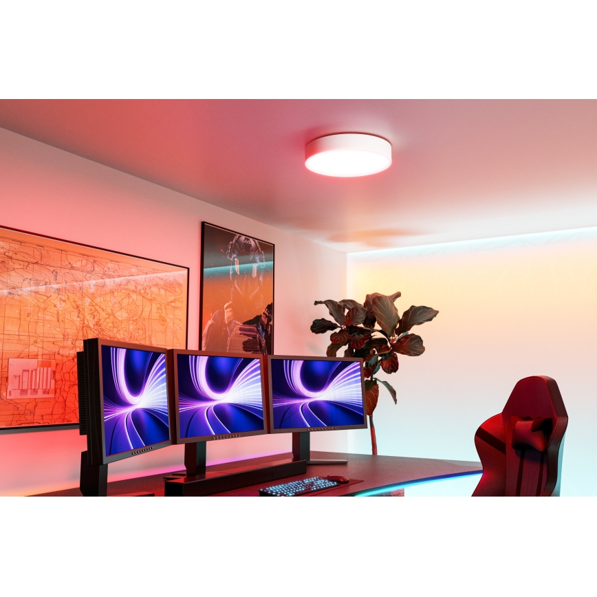 Eglo - Plafonnier LED RGBW dimmable LED/15W/230V 2700-6500K pr. 39cm blanc