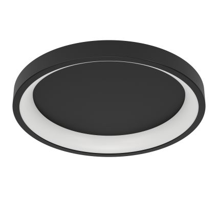 Eglo - Plafonnier LED RGBW dimmable, 19,6 W, 230 V, 2700–6500 K, Ø 35 cm, noir