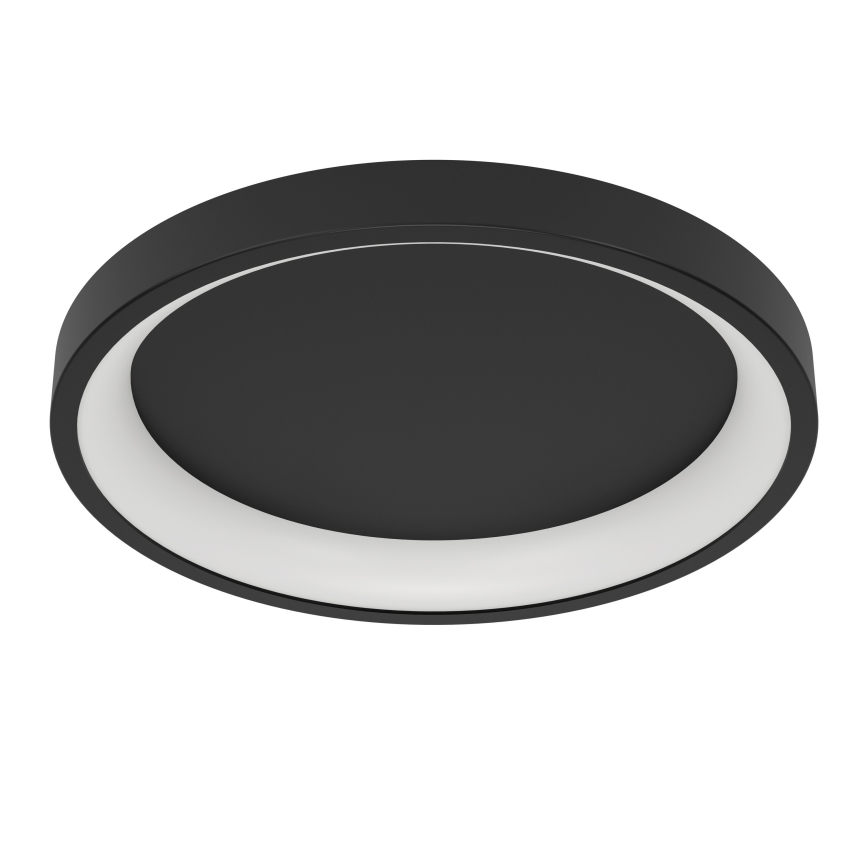 Eglo - Plafonnier LED RGBW dimmable, 19,6 W, 230 V, 2700–6500 K, Ø 35 cm, noir