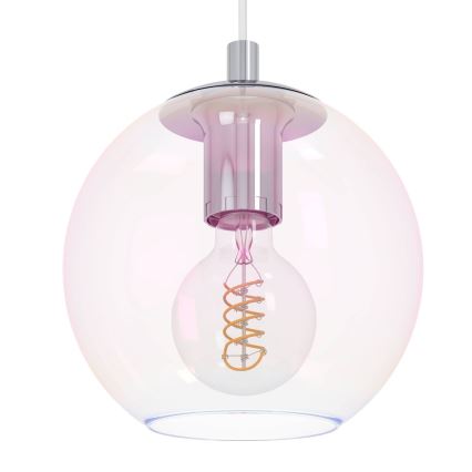 Eglo - Suspension sur câble 1xE27/60W/230V chrome brillant