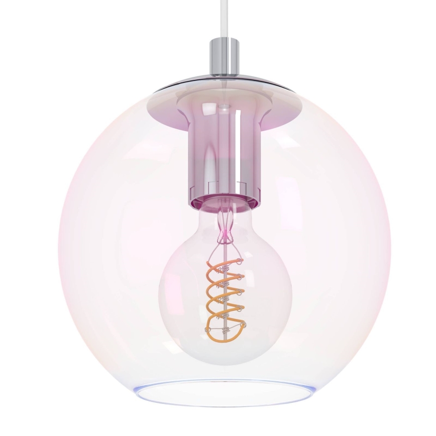 Eglo - Suspension sur câble 1xE27/60W/230V chrome brillant
