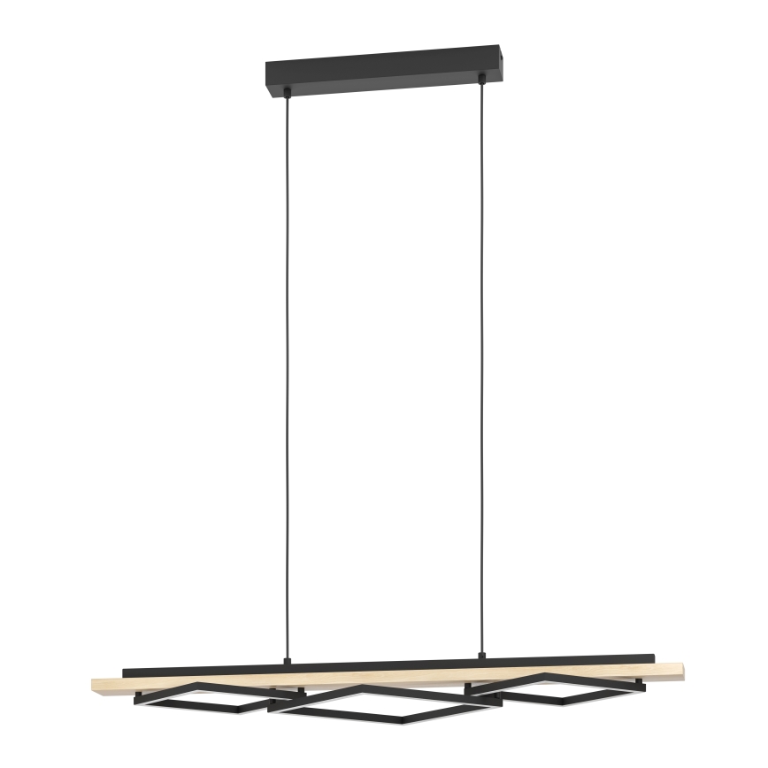 Eglo - Suspension LED dimmable sur câble 2xLED/13W/230V + LED/16W noir/beige