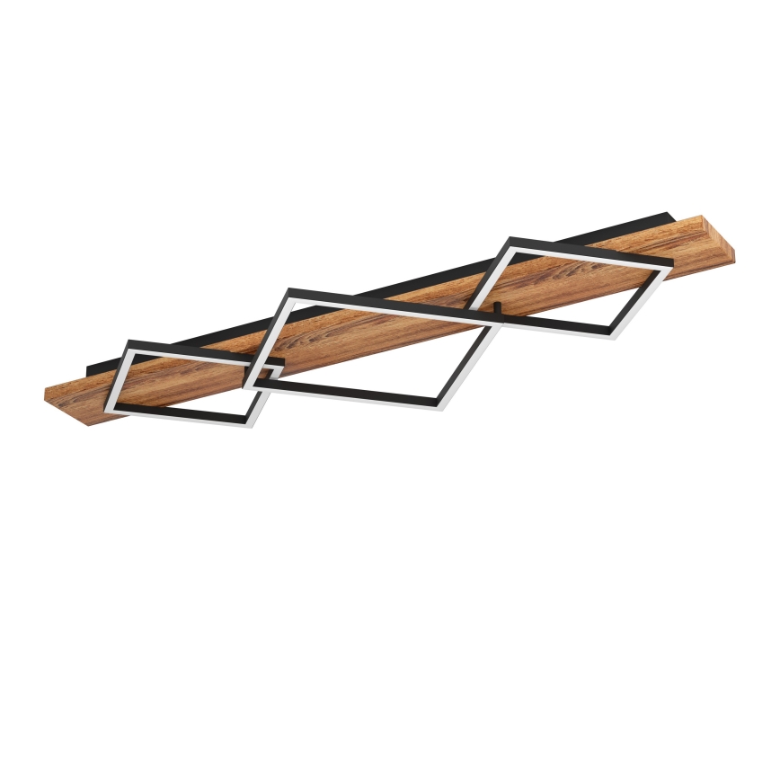 Eglo - Plafonnier LED 2xLED/13W/230V + LED/16W noir/marron