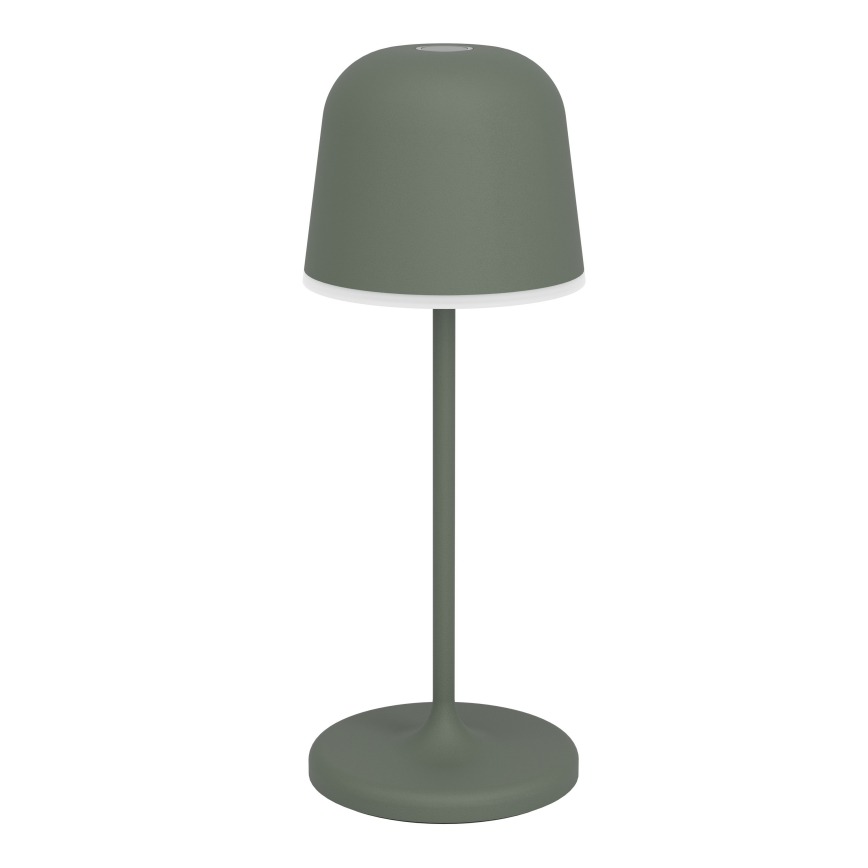 Eglo - Lampe de table LED extérieure rechargeable, tactile et dimmable, 1,8 W / 5 V, 2500/3000/4000 K, 2500 mAh, IP54, verte